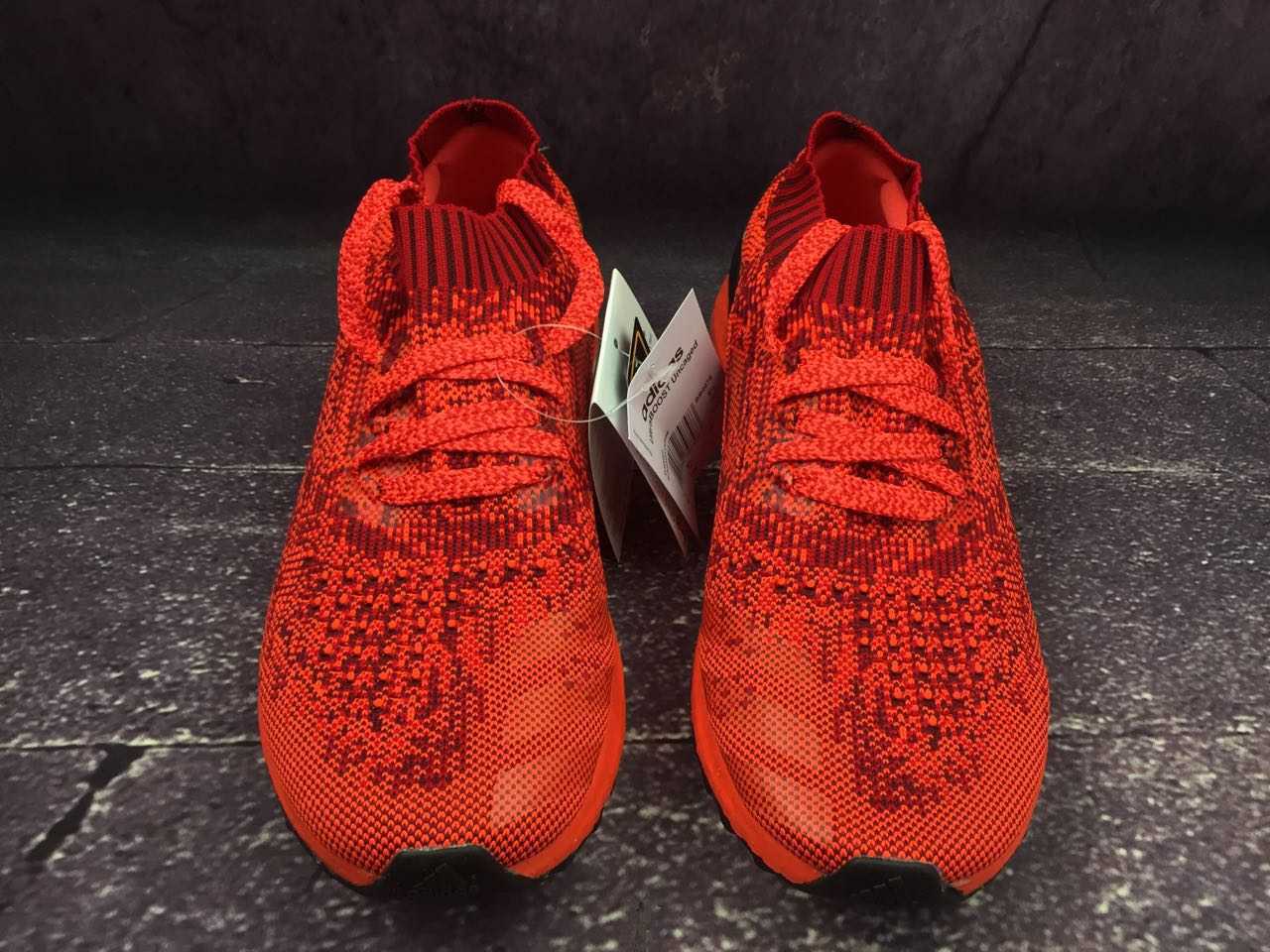 6正品新款真爆阿迪达斯男子运动鞋 Adidas Ultra boost Uncaged 袜子运动跑步鞋BB4678 红色